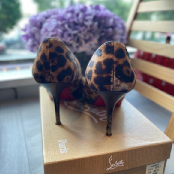 Christian Louboutin Prorata 90 Leopard Sz 40 Shoe Pump - Picture 4 of 9